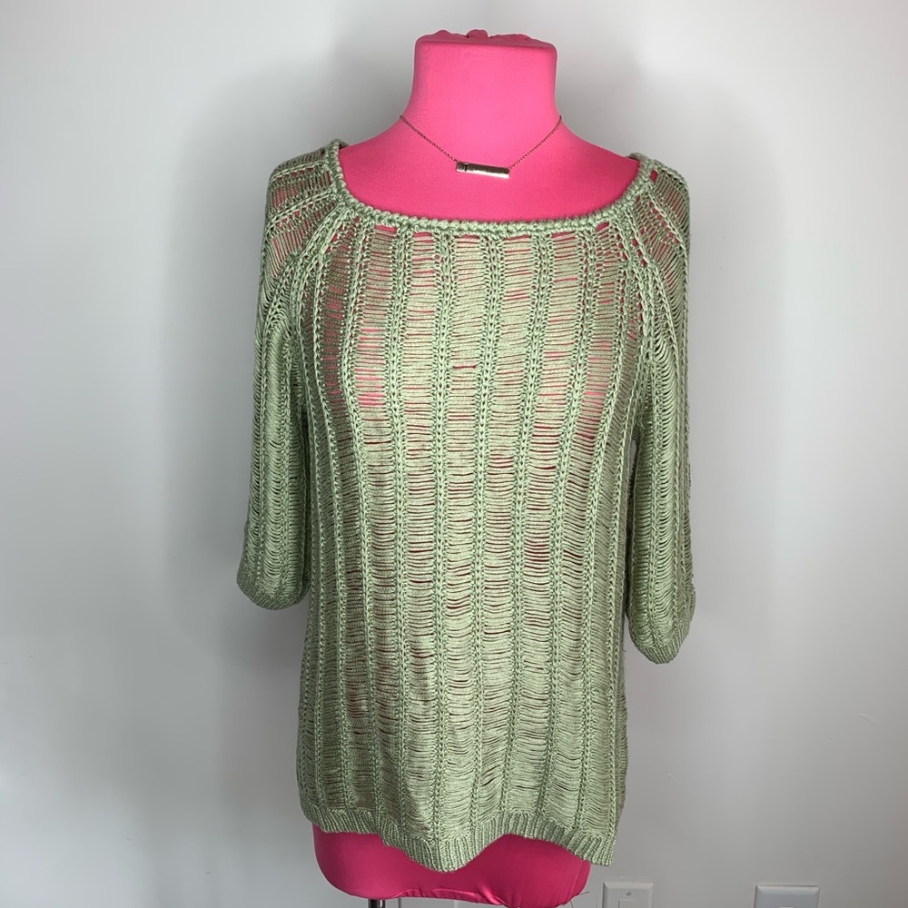 Forever 21 green knit sweater